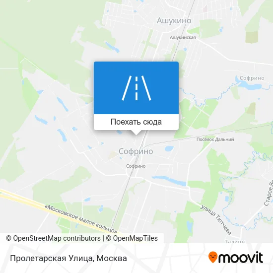 Карта Пролетарская Улица