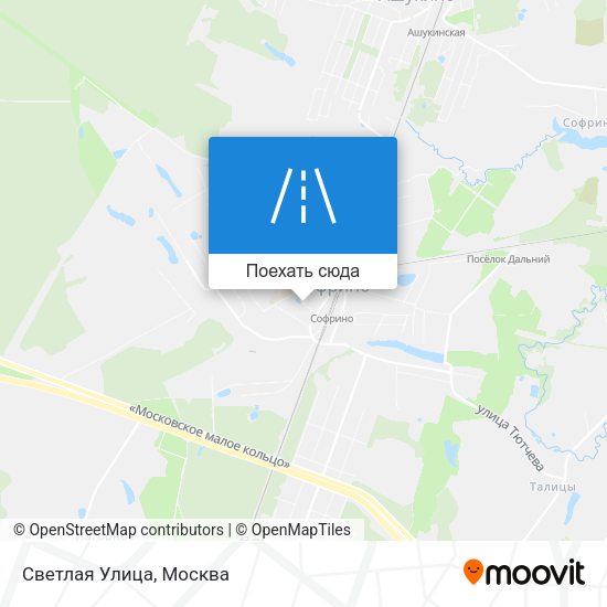 Карта Светлая Улица
