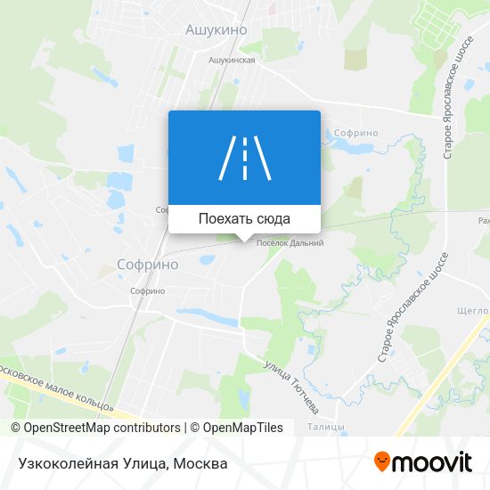 Карта Узкоколейная Улица
