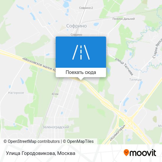 Карта Улица Городовикова