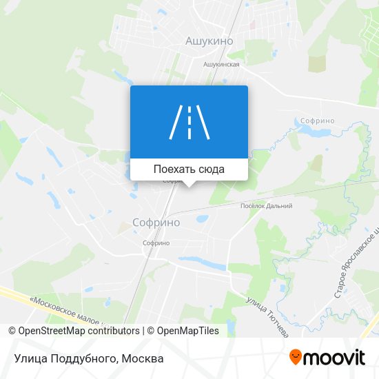 Карта Улица Поддубного
