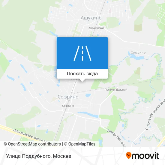 Карта Улица Поддубного
