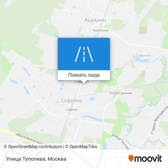 Карта Улица Туполева