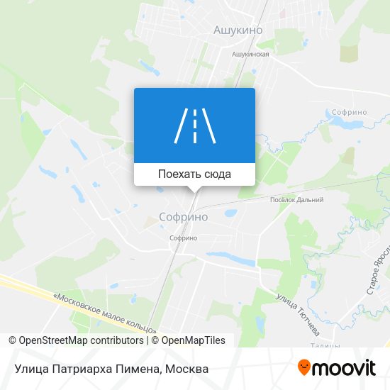 Карта Улица Патриарха Пимена
