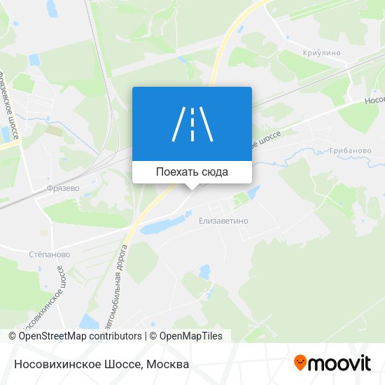 Карта Носовихинское Шоссе