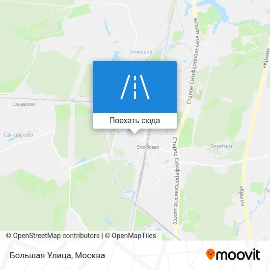 Карта Большая Улица