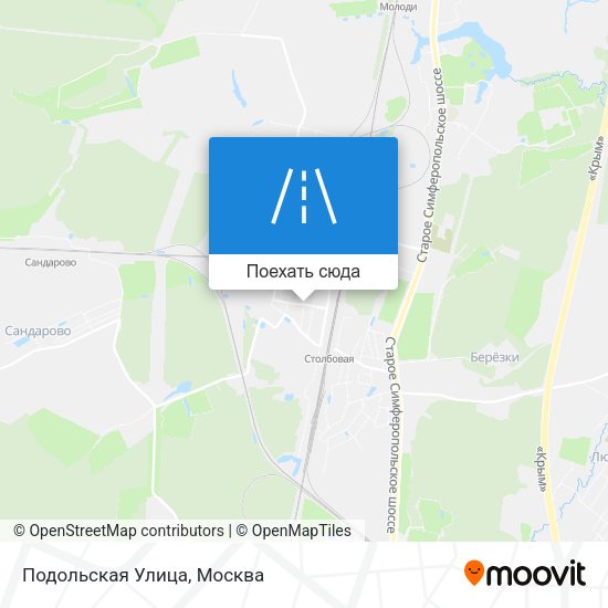 Карта Подольская Улица