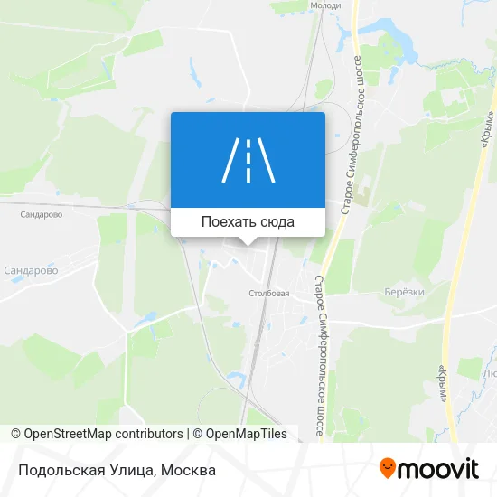 Карта Подольская Улица