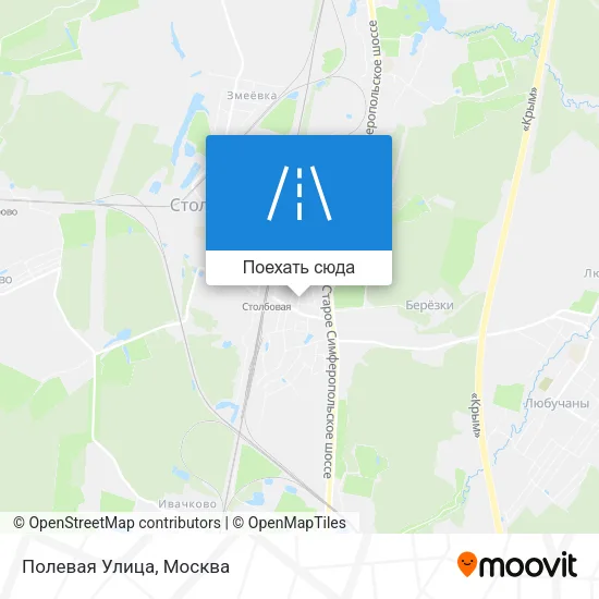 Карта Полевая Улица