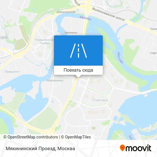 Карта Мякининский Проезд