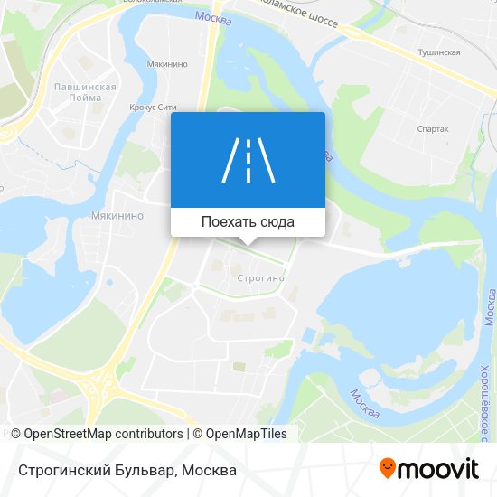 Карта Строгинский Бульвар