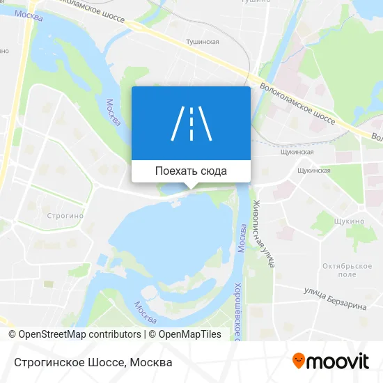 Карта Строгинское Шоссе
