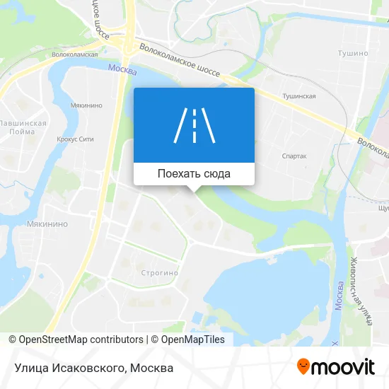 Карта Улица Исаковского