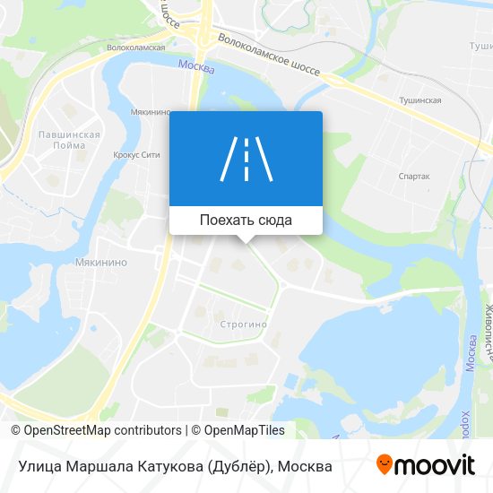 Карта Улица Маршала Катукова (Дублёр)