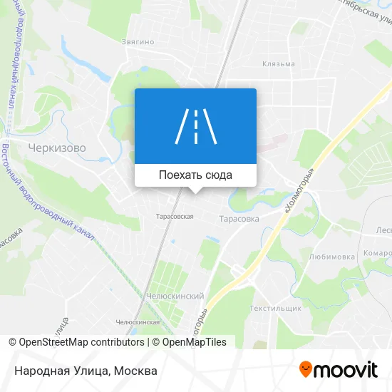 Карта Народная Улица