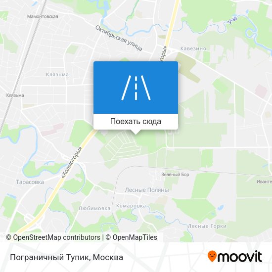 Карта Пограничный Тупик