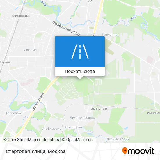 Карта Стартовая Улица