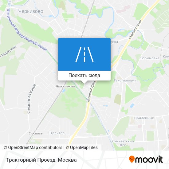Карта Тракторный Проезд