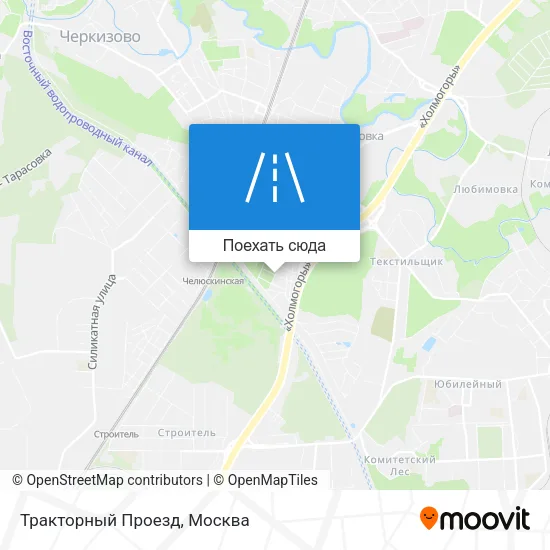 Карта Тракторный Проезд