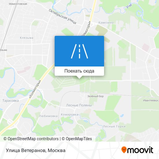 Карта Улица Ветеранов