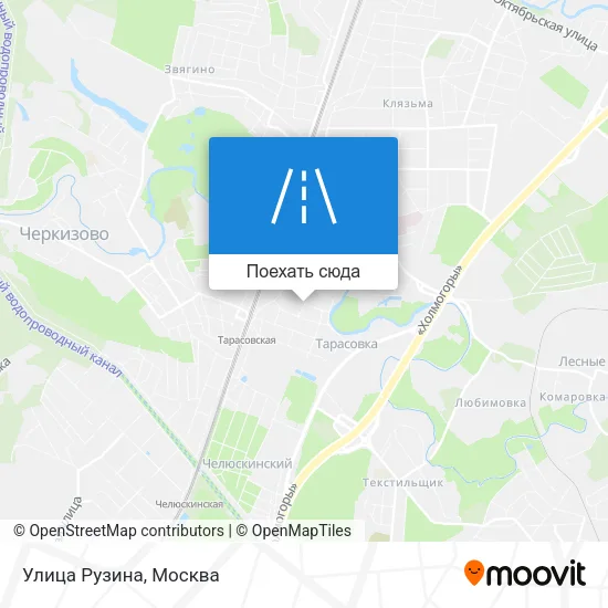 Карта Улица Рузина