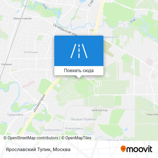 Карта Ярославский Тупик