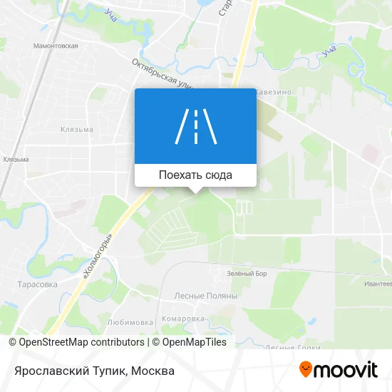 Карта Ярославский Тупик