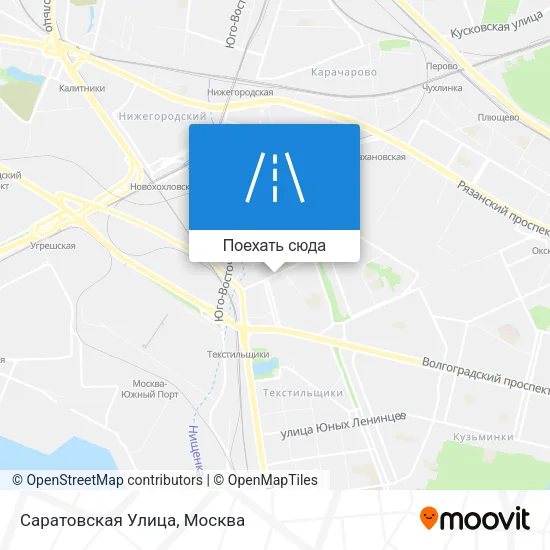 Карта Саратовская Улица