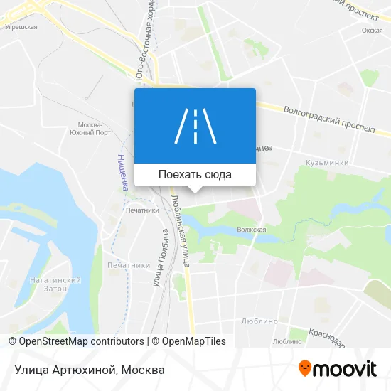 Карта Улица Артюхиной