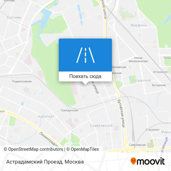 Карта Астрадамский Проезд