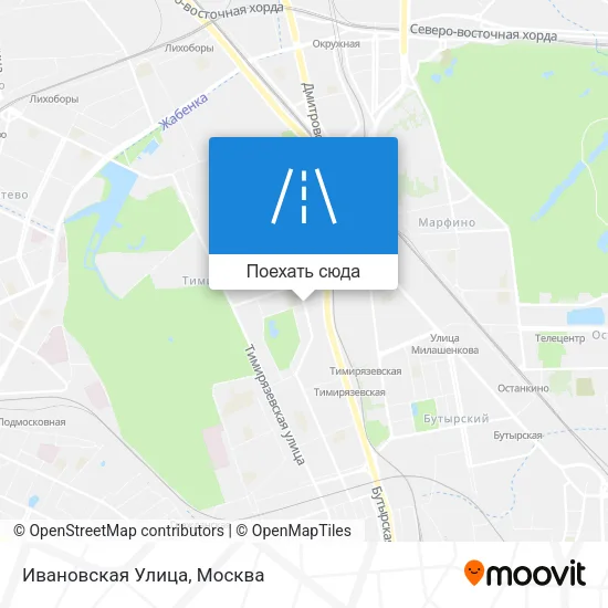 Карта Ивановская Улица