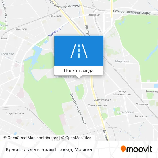 Карта Красностуденческий Проезд