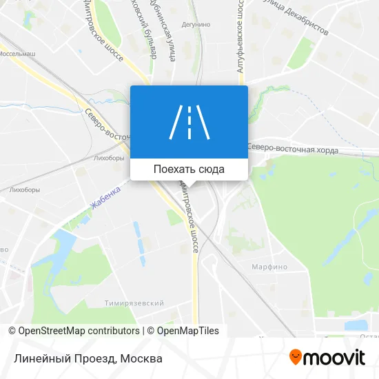 Карта Линейный Проезд