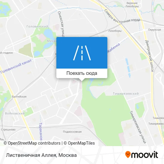 Карта Лиственичная Аллея