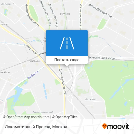 Карта Локомотивный Проезд