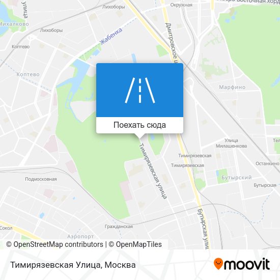 Карта Тимирязевская Улица