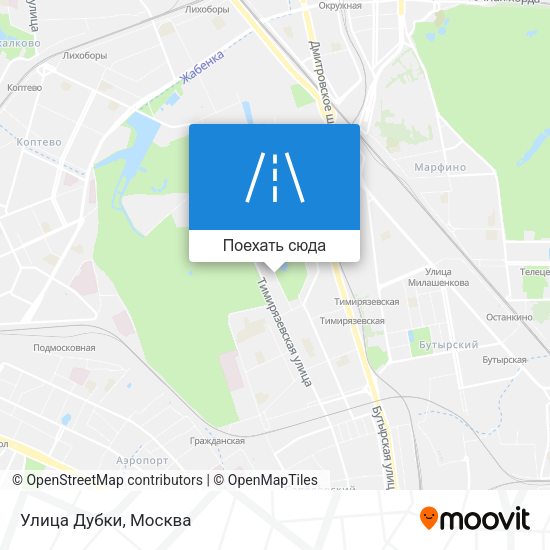 Карта Улица Дубки