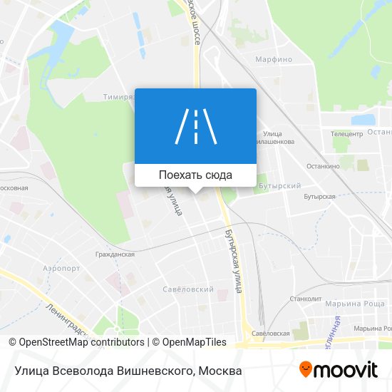 Карта Улица Всеволода Вишневского