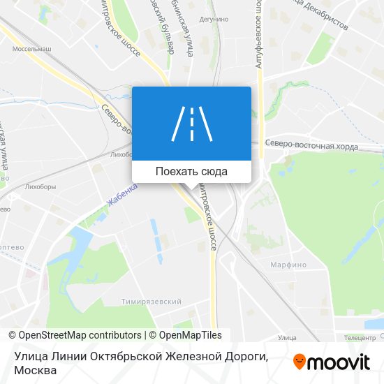 Карта Улица Линии Октябрьской Железной Дороги
