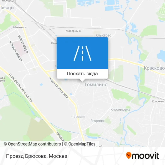 Карта Проезд Брюсова