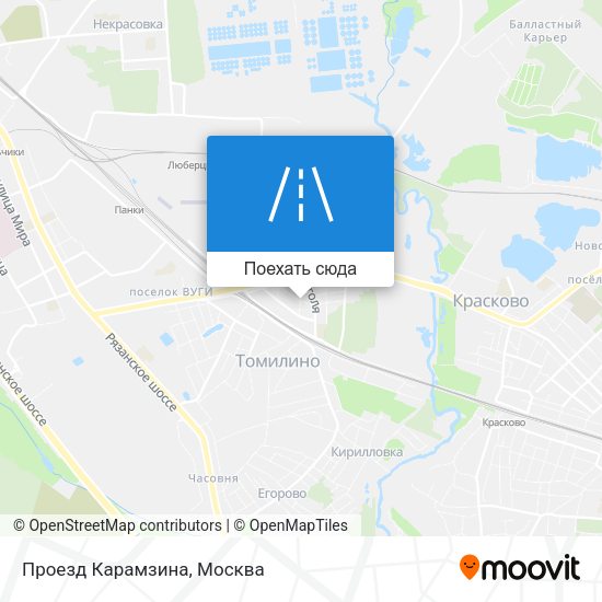 Карта Проезд Карамзина