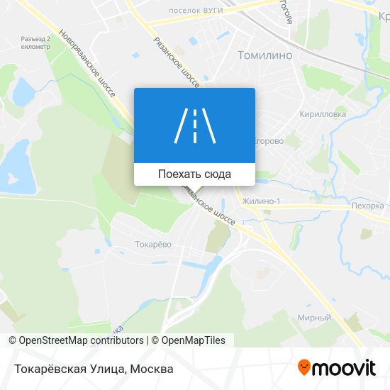 Карта Токарёвская Улица