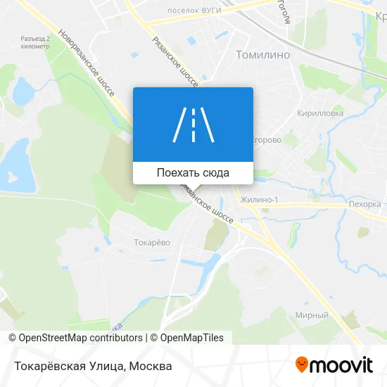Карта Токарёвская Улица