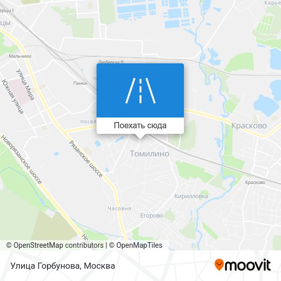 Карта Улица Горбунова