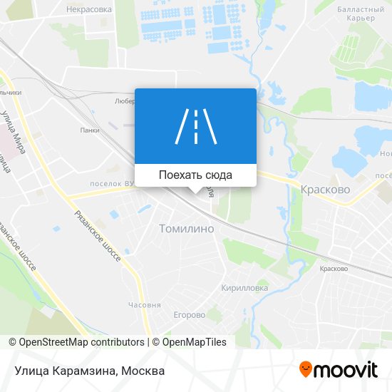 Карта Улица Карамзина