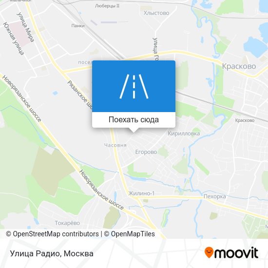 Карта Улица Радио
