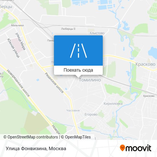 Карта Улица Фонвизина