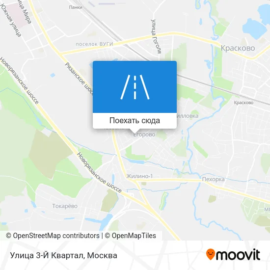 Карта Улица 3-Й Квартал