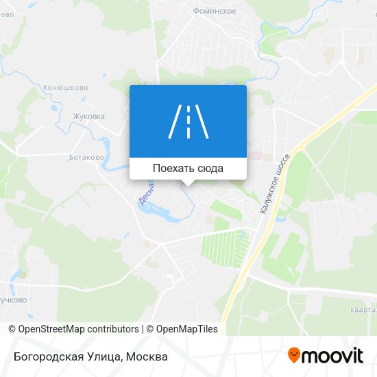 Карта Богородская Улица