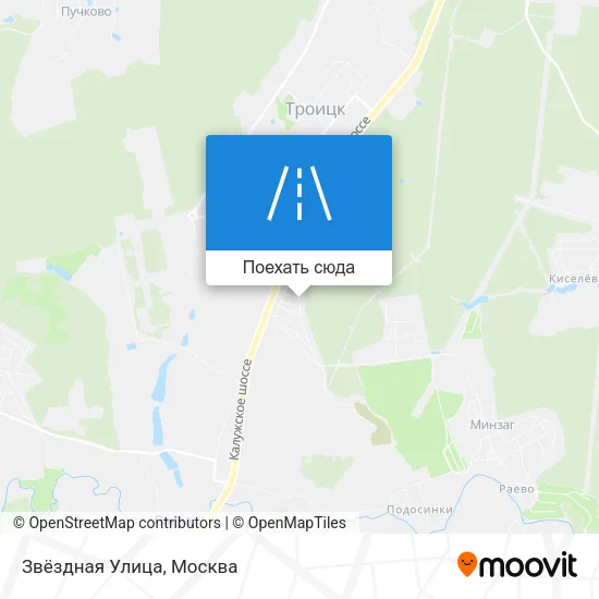 Карта Звёздная Улица